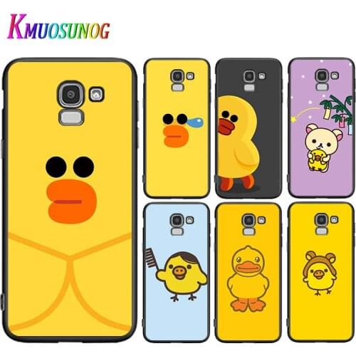 Cool yellow duck For Samsung Galaxy J2 J3 J4 Core J5 J6 J7 J8 Prime duo Plus 2018 2017 2016 Silicone Phone Case