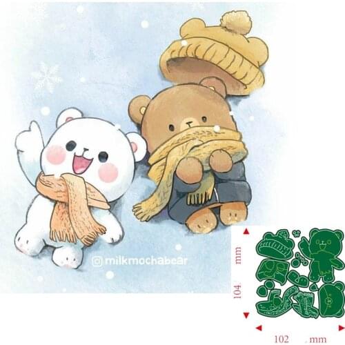 Metal Cutting Dies Animal bear DIY Scrapbooking Paper Cards Decorative Craft Embossing