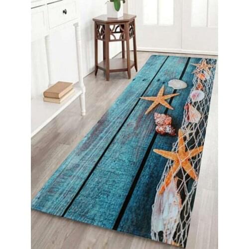 New Retro Kitchen Bath Bathroom Shower Floor Door Mat Rug Anti-Slip Wood Strip Vintage Vloerkleed