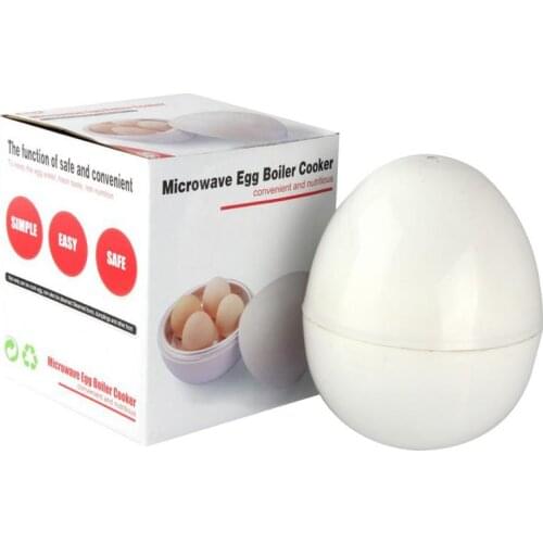 Egg Shaped 4 Eggs Cooker Boiler Safe And Convenient Microwave Egg Cooking Function For Microwave Keep Fresh And Tender