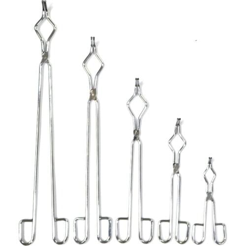Fire tongs ash dish clamps muffle furnace experiment fixture supply stainless steel crucible clamp