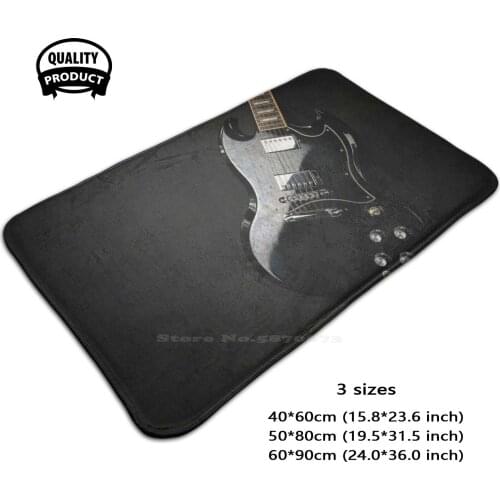 Sg Standard Dark Scratched 3D Soft Non-Slip Mat Rug Carpet Foot Pad Guitar Electric Guitar Sg Sg Standard Sg Standard Strings