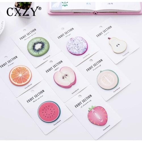 CXZY succulent fruit sticky note kawaii memo pad Planner sticker scrapbooking cute stationery item Office to do list post 3B802