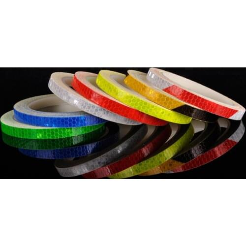 Bicycle Accessories Bike Reflective Stickers Strip MTB Bicycle Wheel Sticker Fluorescent Tape Reflector Sticker Cycling Decor