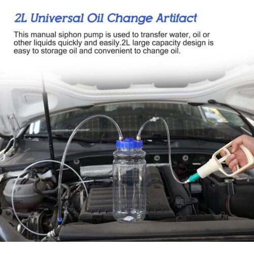 1Sets 2L Universal Oil Change Artifact Manual Pump Suction Oil Pump Artifact Vacuum Pump Vacuum Pump Maintenance Tool