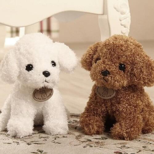18/25 cm Simulation Dog Poodle Plush Toys Cute Animal Suffed Doll for Christmas Gift Simulation Teddy Dog Lady Stuffed Toys Doll