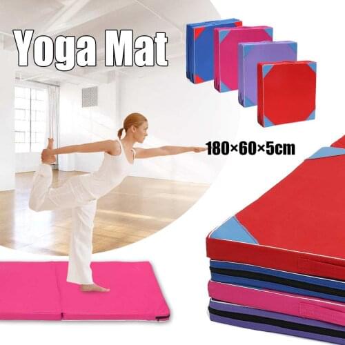 180x60x5cm Folding Gymnastics Mat Gymnastics Floor Yoga Mat Exercise Fitness Pilates Gym Picnic Folding Exercise Mat Gym Yoga