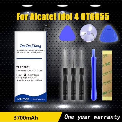 3700mAh TLp026EJ Battery For Alcatel idol 4 OT6055 6055H 6055Y 6055U 6055 6055K 6055B Battery +Gift tools