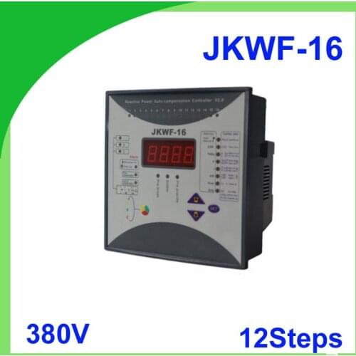 Reactive power automatic compensation controller RPCF3-16 JKWF-16 12steps 380V 50/60Hz reactive power compensation controller