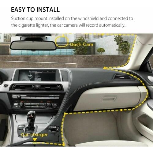 50HZ/60HZ Car Dash Recorder And Rear Camera DVR Front Dual Reverse Cam