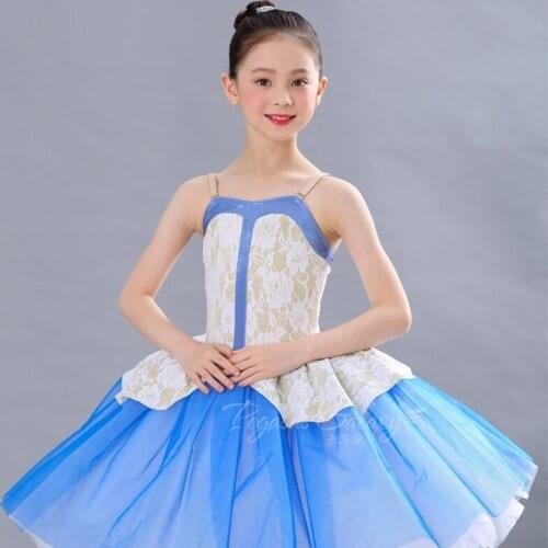 H2668 Girl Ballet Dancing Dress Costumes Children Swan Lake Tutu Dresses Child Professional Performance Competition Clothes