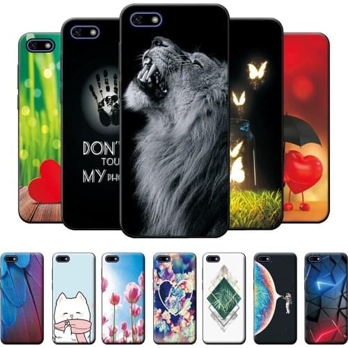 For Honor 7A Prime Case Lion Pattern Back Cover on 7A Prime Protective Case For Huawei Honor 7A Prime Soft Phone Bag Case 5.45