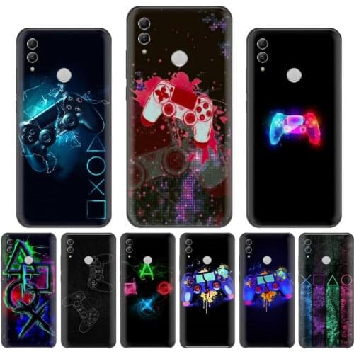 Game Play Station button kilifi pattern Phone Case For Huawei P9 P10 P20 P30 Pro Lite smart Mate 10 Lite 20 Y5 Y6 Y7 2018 2019
