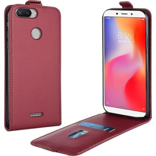 Flip Case for Xiaomi Redmi 6 M1804C3DG M1804C3DH M1804C3DI 5.45'' Leather Case for Redmi 6 Cover Shell Redmi6 Case