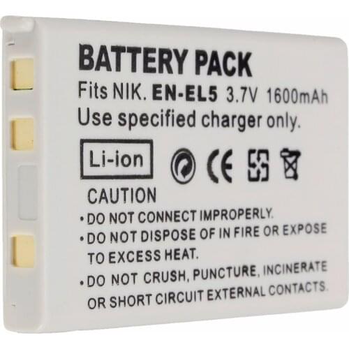 Digital Battery EN-EL5 ENEL5 for Nikon Coolpix P4 P80 P90 P100 P500 P510 P520 P530 P5000 P5100 5200 7900 P6000 3700 4200 Cameras