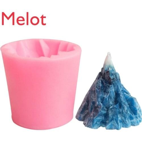 Homemade Aromatherapy Candle Three-Dimensional Iceberg Molded Silicone Mold Homemade by Hand DIY Material Candle Making Mold