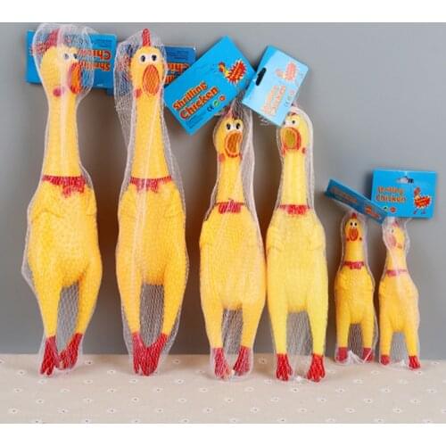 Pet Toys Big Medium Small Funny Screaming Chicken Funny Creative Tricky Venting Chicken Pet Toy Screaming Squeaky Dog Supplies