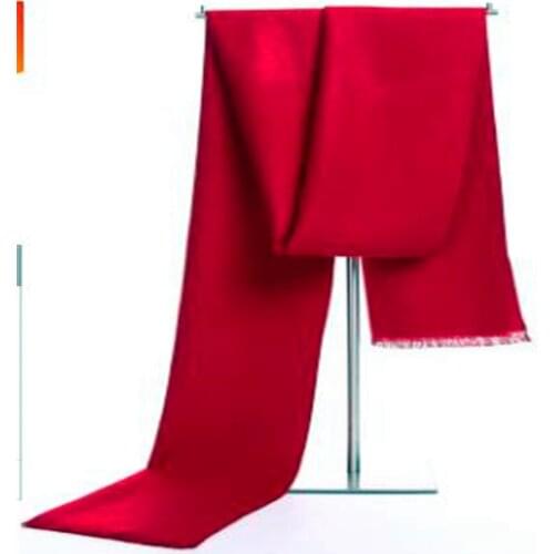 Annual Chinese red gift red scarf homecoming party start collar custom printing embroidery logo CN0012