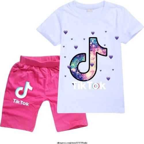 Tik Tok Children Basket Girls Boys Children Clothing Set Summer Soccer Teenage Sport Kids Toddler Clothes For 5 6 8 10 12 Years