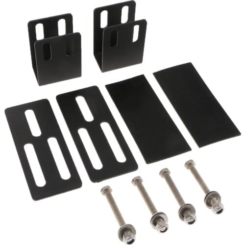 2x Car SUV Camper Roof Luggage Rack Light Bracket Holder Bumper Mounting Kit