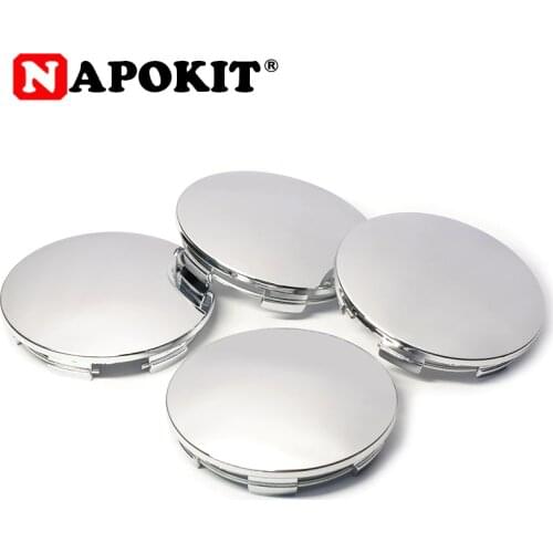 4pcs 68mm ABS Chrome Car Wheel Hubs Center Hub Cap Universal Wheel Rim Hub Cover Caps