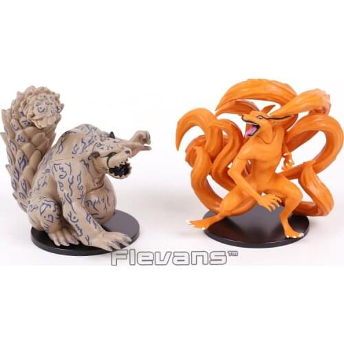 Kyuubi Kurama Shuukaku PVC Figures Collectible Model Toys 2pcs/set 11cm