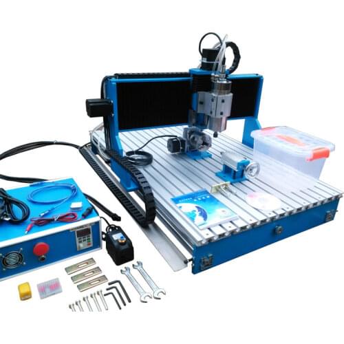 Linear Guide Rail CNC 6040 engraving milling machine 2.2kw 3axis 4axis cnc router for carving metal woodworking Mach3 control