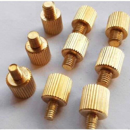 M3 M4 M5 M6 Brass Hand Twist Knurled Screw Bolt Decoration Screw