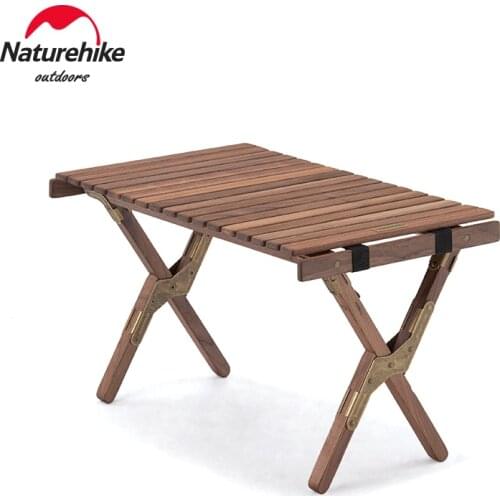 Naturehike Folding Tables Ultralight Solid Wood Camping Desk Foldable Removable Table For Outdoor Travel BBQ NH21JJ001
