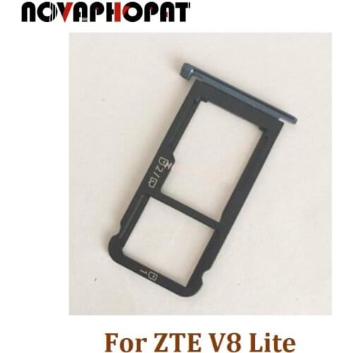 Novaphopat For ZTE Blade v8 lite SIM Card Tray Holder Micro SD Slot Socket Adapter Replacement + tracking