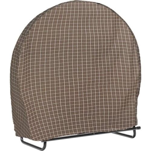 Firewood Log Rack Cover, Outdoor Waterproof Log Hoop Cover, Windproof Dry Wood Pile Holder Storage Tarp Cover