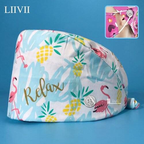 High Quality Anesthetist Surgical Cap Dental Clinic Nurse Hat Breathable Medical Veterinary Working Cap Pet Grooming Nursing Cap