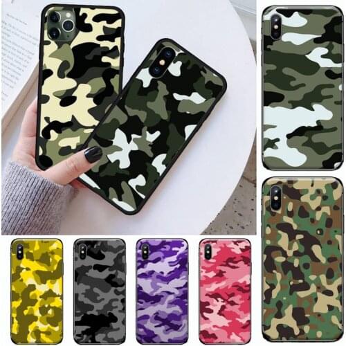 Military camouflage Phone Case for iPhone 11 12 mini pro XS MAX 8 7 6 6S Plus X 5S SE 2020 XR