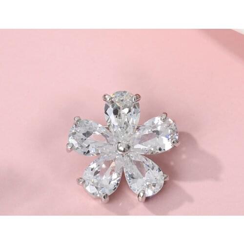 Pins Brooches For Women Multicolor Crystal Brooch Vintage Flowers Small Rhinestone Bouquet Bijoux Pin Female Jewelry Accessorie