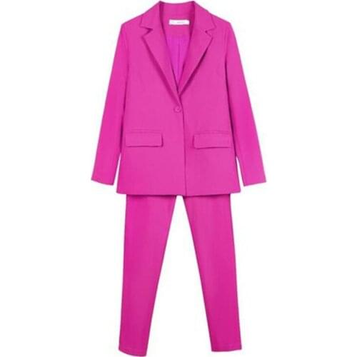 Women Pantsuits Women Tuxedo 2 Piece Set(Jacket+Pants) Women Business Suit Female Office Uniform Ladies Pantsuits Custom Made