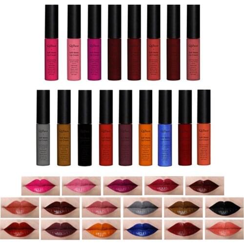 34 Color Liquid Lipstick Waterproof Long Lasting Cosmetic Black Blue Purple Matte Make Up Lip Gloss Makeup Nude Lipstick