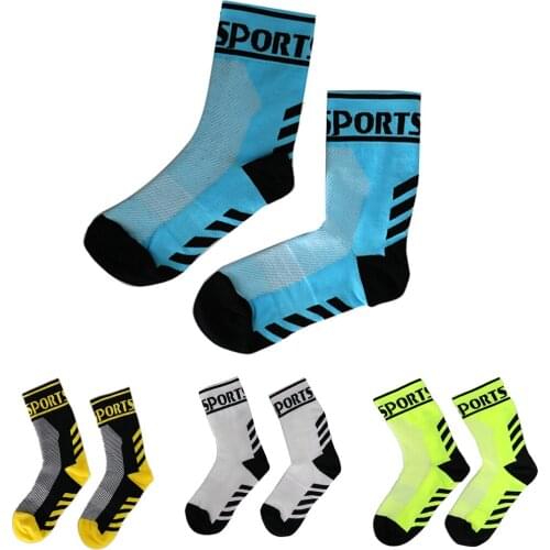 1 Pair Sports Bicycle Bike Running Hiking Riding Training Cool Cycling Socks