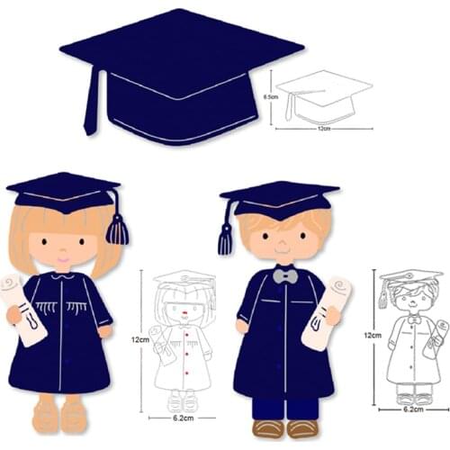 2020 New Metal Dies Doctor Boy Girl Hat Cutting Dies Stencils dies for DIY Scrapbooking Paper Card Embossing Die Cut crafts dies