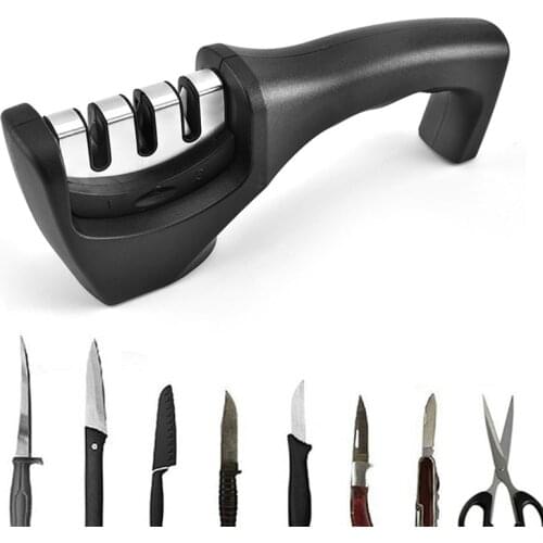 Knife Sharpener 3 Stages Professional Kitchen Sharpening Stone Grinder Knives Whetstone Tungsten Diamond Ceramic Sharpener Tool