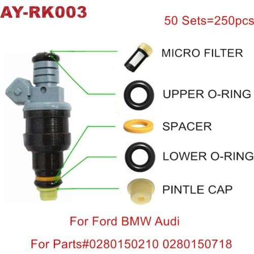 50sets Fuel Injector Repair Service Kits For BWM K100 Motorcycle OEM 0280150210 0280150718 Replacement Parts For AY-RK003