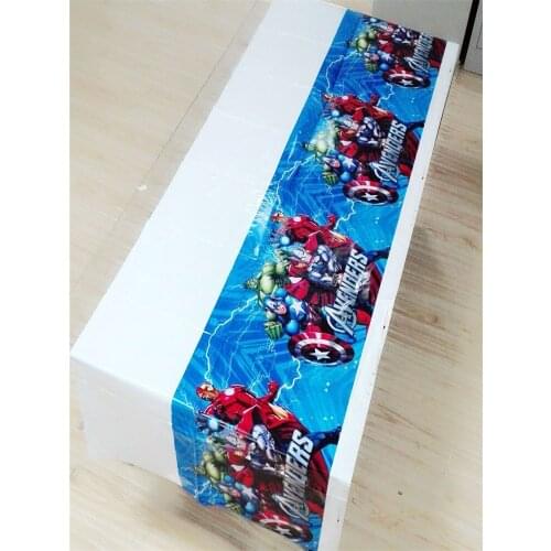 61pcs/set Avenger Birthday Party Decoration Dinnerware Prong Tumber Salver Table Cover Children Activity Party Decoration