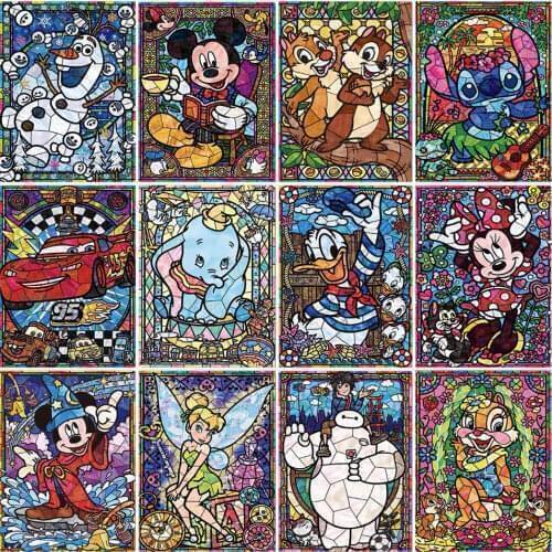 Disney DIY diamond painting Mickey Mouse handmade custom decorative painting for childrens birthday gifts
