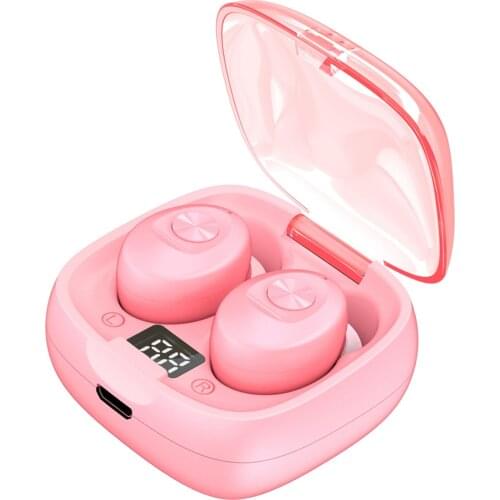 Mini BT5.0 Wireless Earbuds TWS Stereo Music Earphones Waterproof Sports Headset Noise Reduction with Mic Digital Power Display