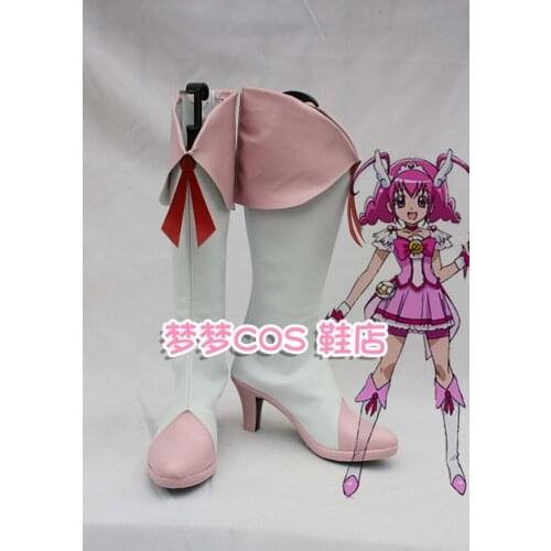 Smile Pretty Cure Hoshizora Miyuki Cure Happy Cosplay Boots Shoes Custom Made Halloween Role Play props