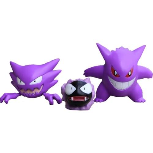 TAKARA TOMY Genuine Pokemon Anime Figures Gengar Haunter Set Action Figure Collect Hand-Model Toys Gifts For Children