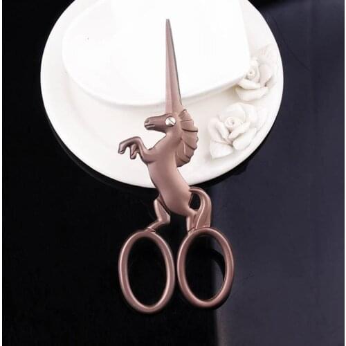 Prajna Unicorn Scissors Retro Craft Vintage Classic Handicraft Fabric Stitch Craft Tool Cheap Embroidery Scissor Sewing Tailor