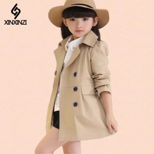 Spring Autumn Jacket For Girls Coat Teenage Children Outerwear Girls Clothes Raincoat Windbreaker 4 6 8 10 12 14 Year