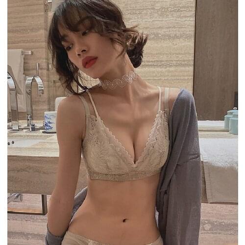 Summer UltraThin Lingerie Lace Embroidery Push Up Brassiere French Beauty Back Breast Cover Femme Charming Bras Womens Underwear