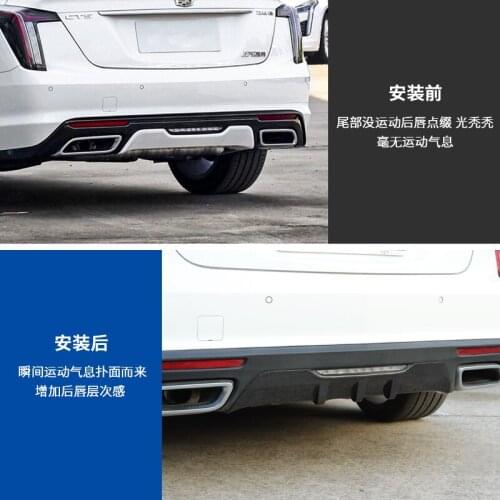 Lively2021 Fit For Cadillac Lip Ct5 Refitting Special Bar Black Warrior Big Surround Rear Spoiler