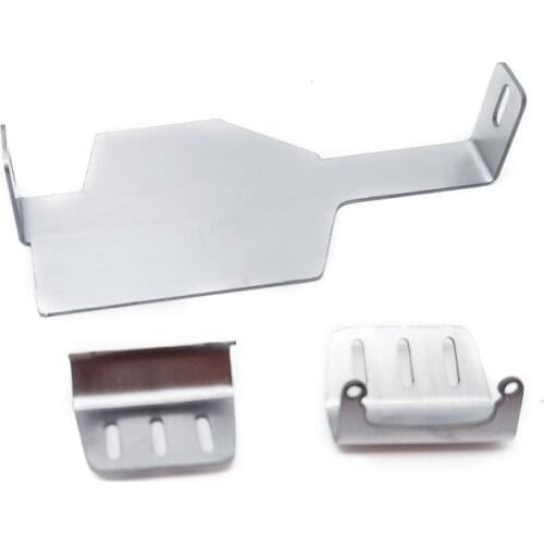 Metal Chassis Armor Axle Protector Skid Plate for 1/12 FMS ROCHOBBY 1941 Willys Jeep RC Car Upgrade Parts